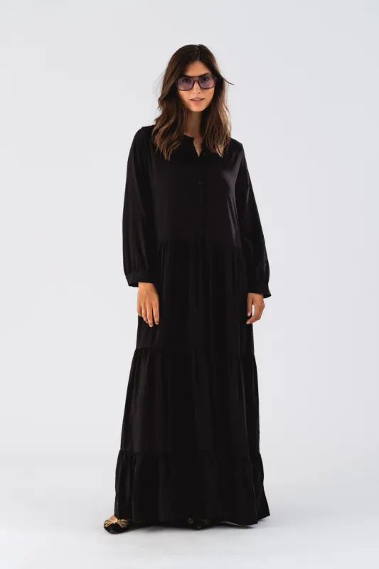 NeeLL Maxi Dress LS - Black sold by Lollys Laundry