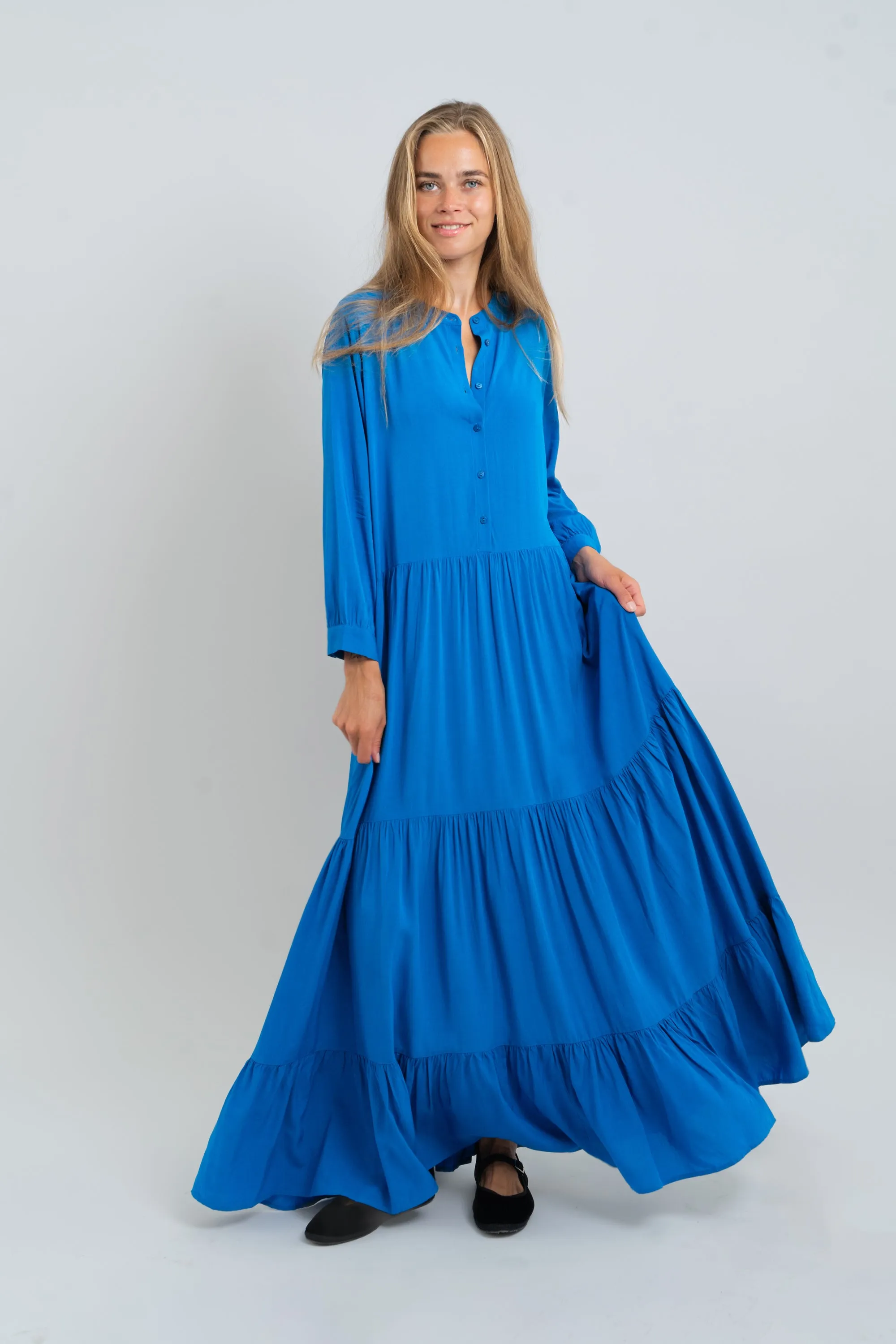 NeeLL Maxi Dress LS - Blue sold by Lollys Laundry product image thumbnail 3