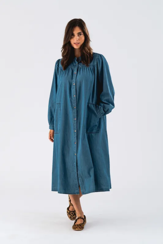 Jess Dress - Blue sold by Lollys Laundry