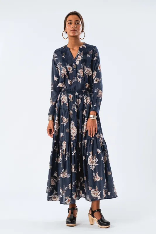 SunsetLL Maxi Skirt - Dark Blue sold by Lollys Laundry