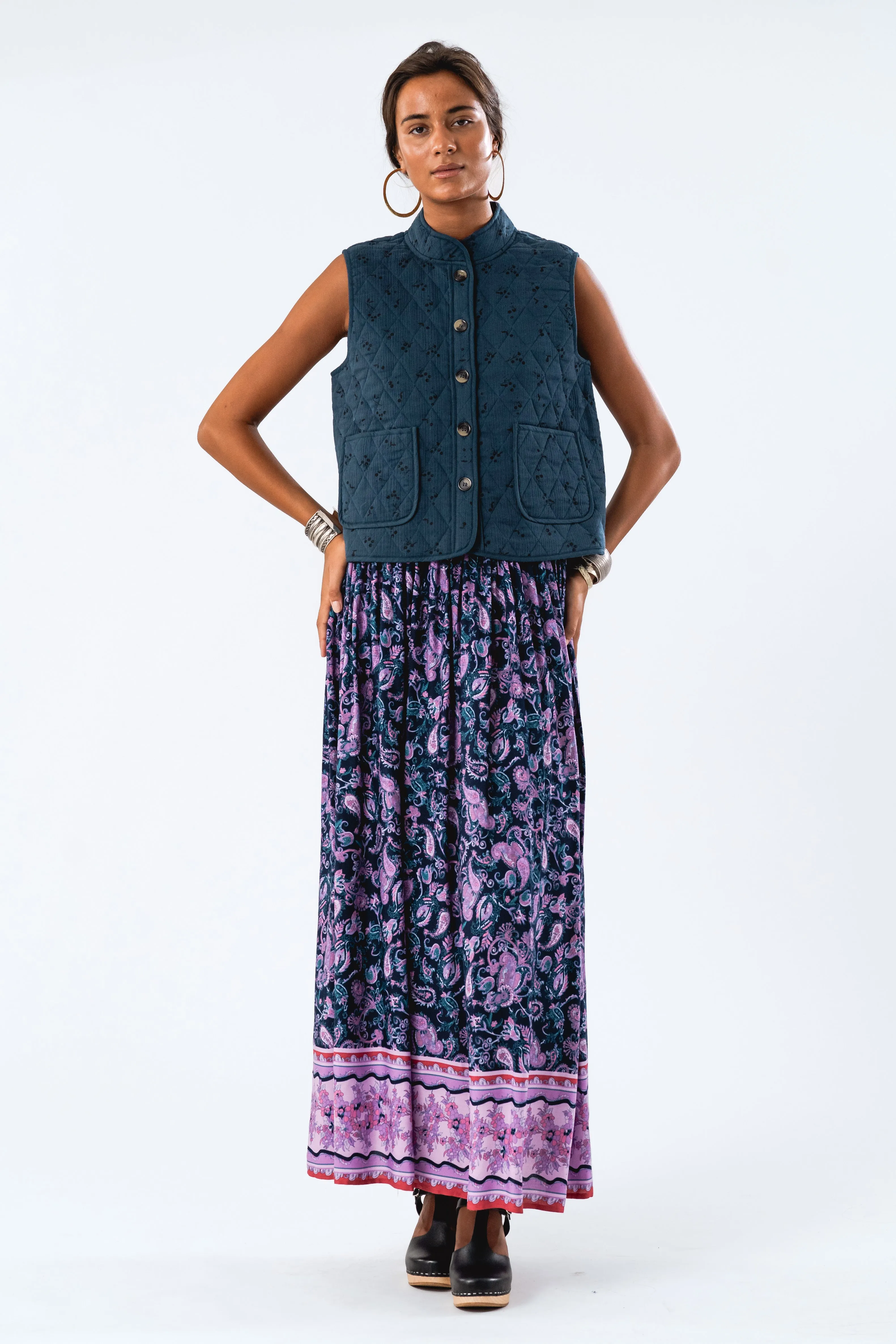 SunsetLL Maxi Skirt - Flower Print sold by Lollys Laundry