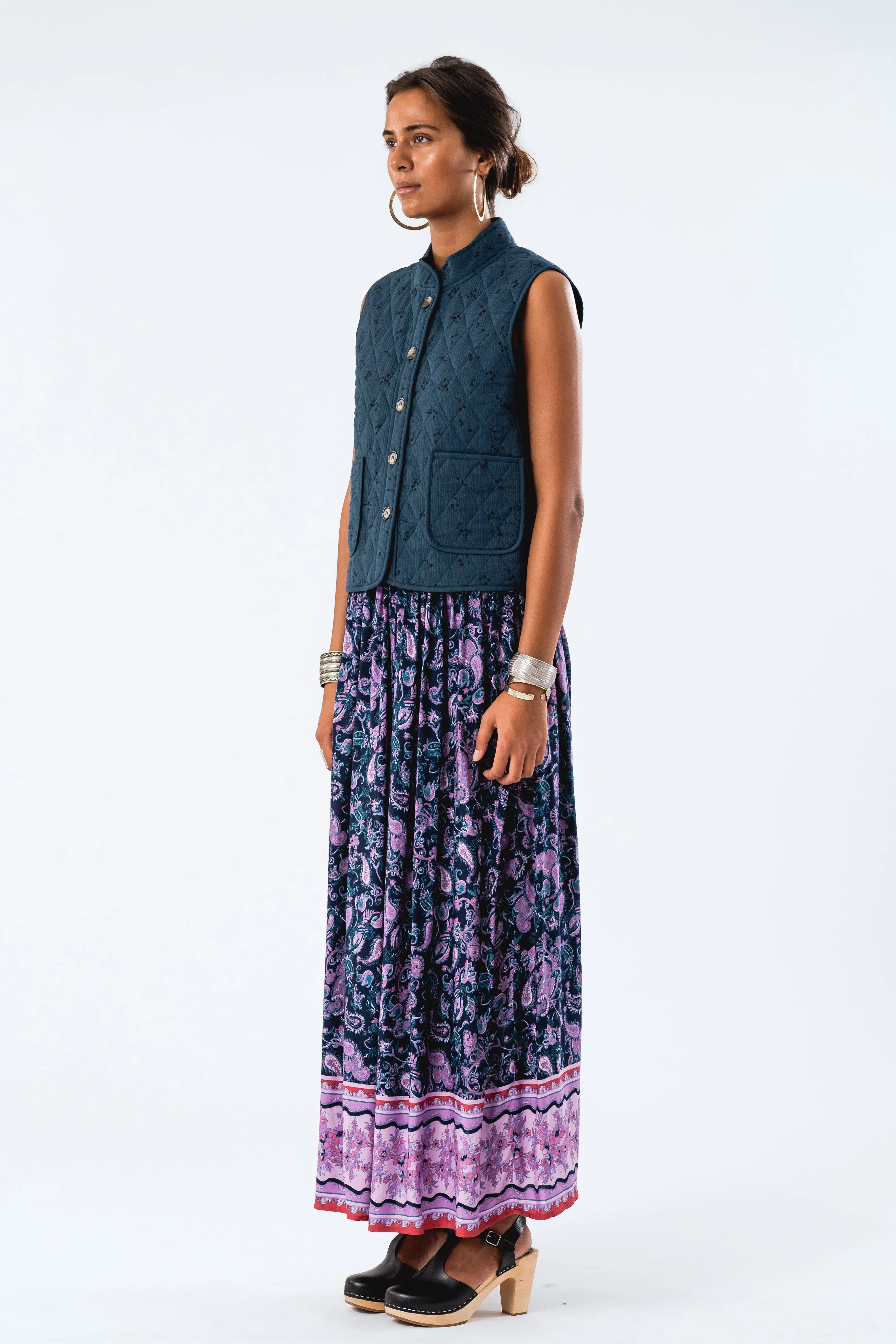 SunsetLL Maxi Skirt - Flower Print sold by Lollys Laundry product image thumbnail 4