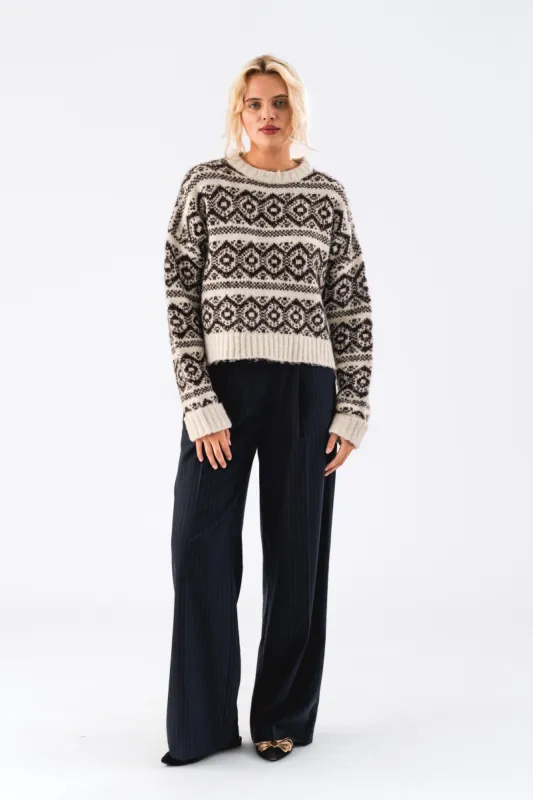 LottieLL Knit Jumper - Choco sold by Lollys Laundry