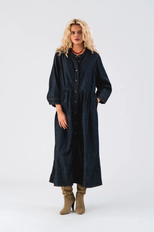 AliyaLL Maxi Dress LS - Blue sold by Lollys Laundry