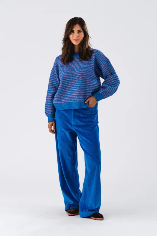 TerryLL Knit Jumper LS - Blue sold by Lollys Laundry