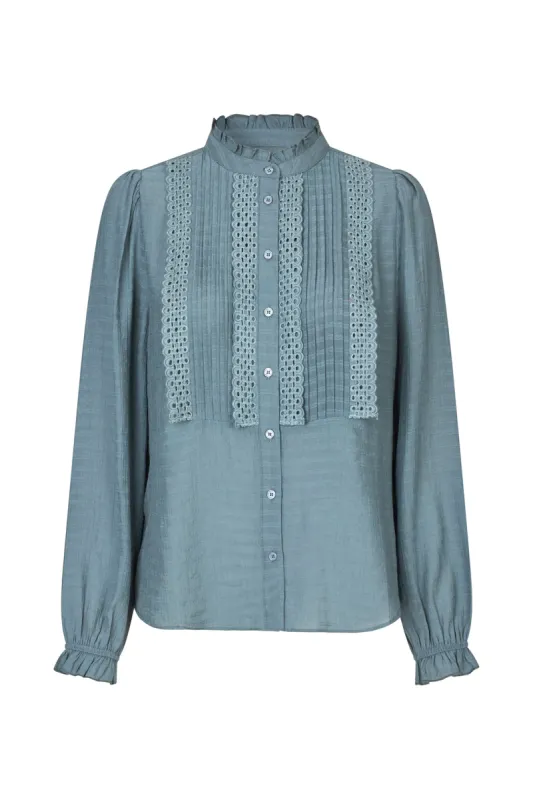 ArielLL Shirt LS - Dusty Blue sold by Lollys Laundry