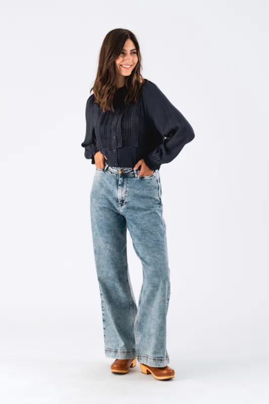 ArielLL Shirt LS - Dark Blue sold by Lollys Laundry