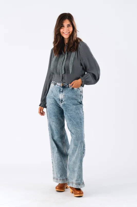 ArielLL Shirt LS - Dark Grey sold by Lollys Laundry