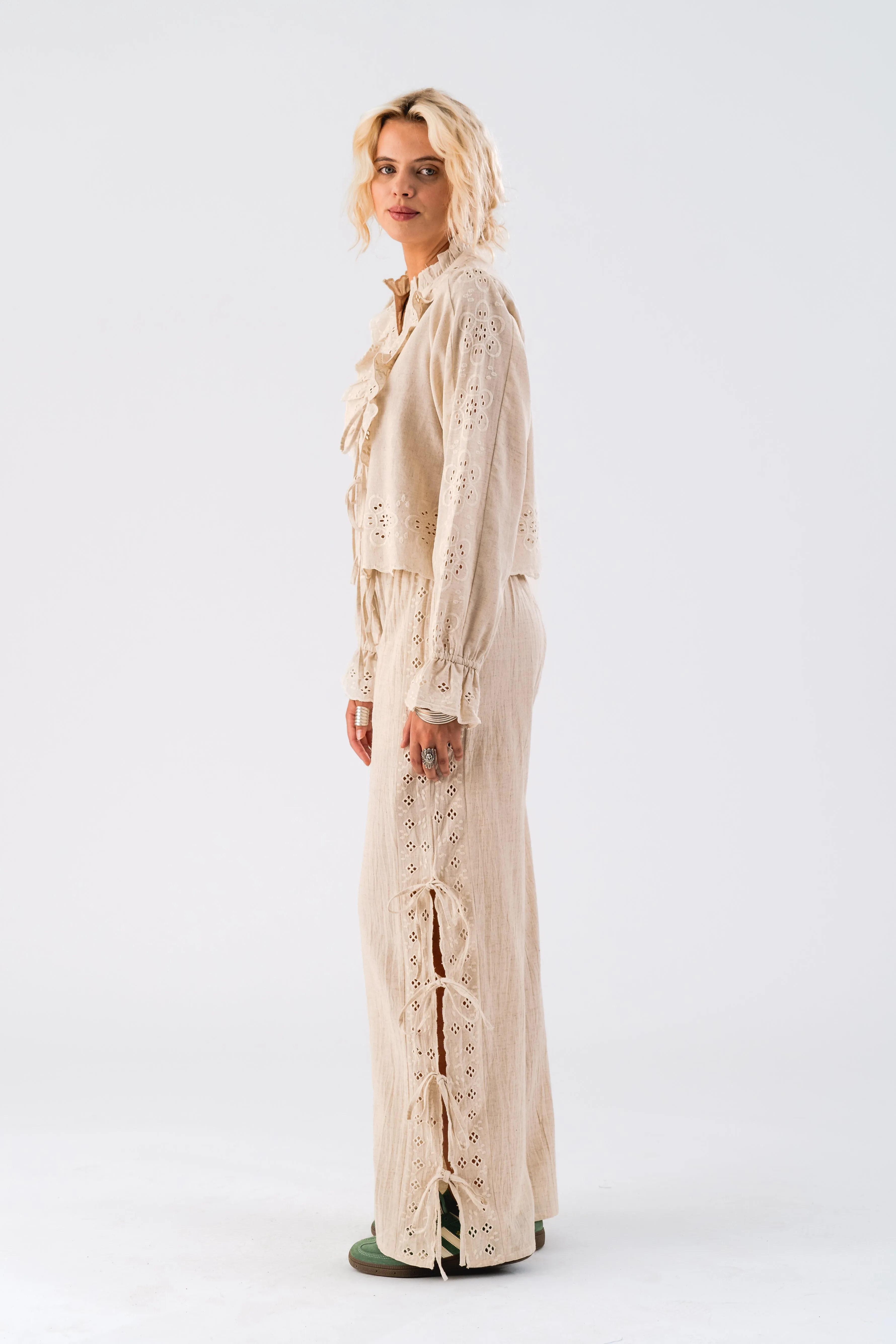 RitaLL Pants - Ecru sold by Lollys Laundry product image thumbnail 4