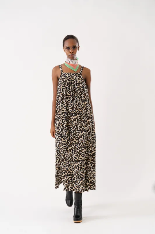 LungoLL Maxi Dress SL - Leopard Print sold by Lollys Laundry