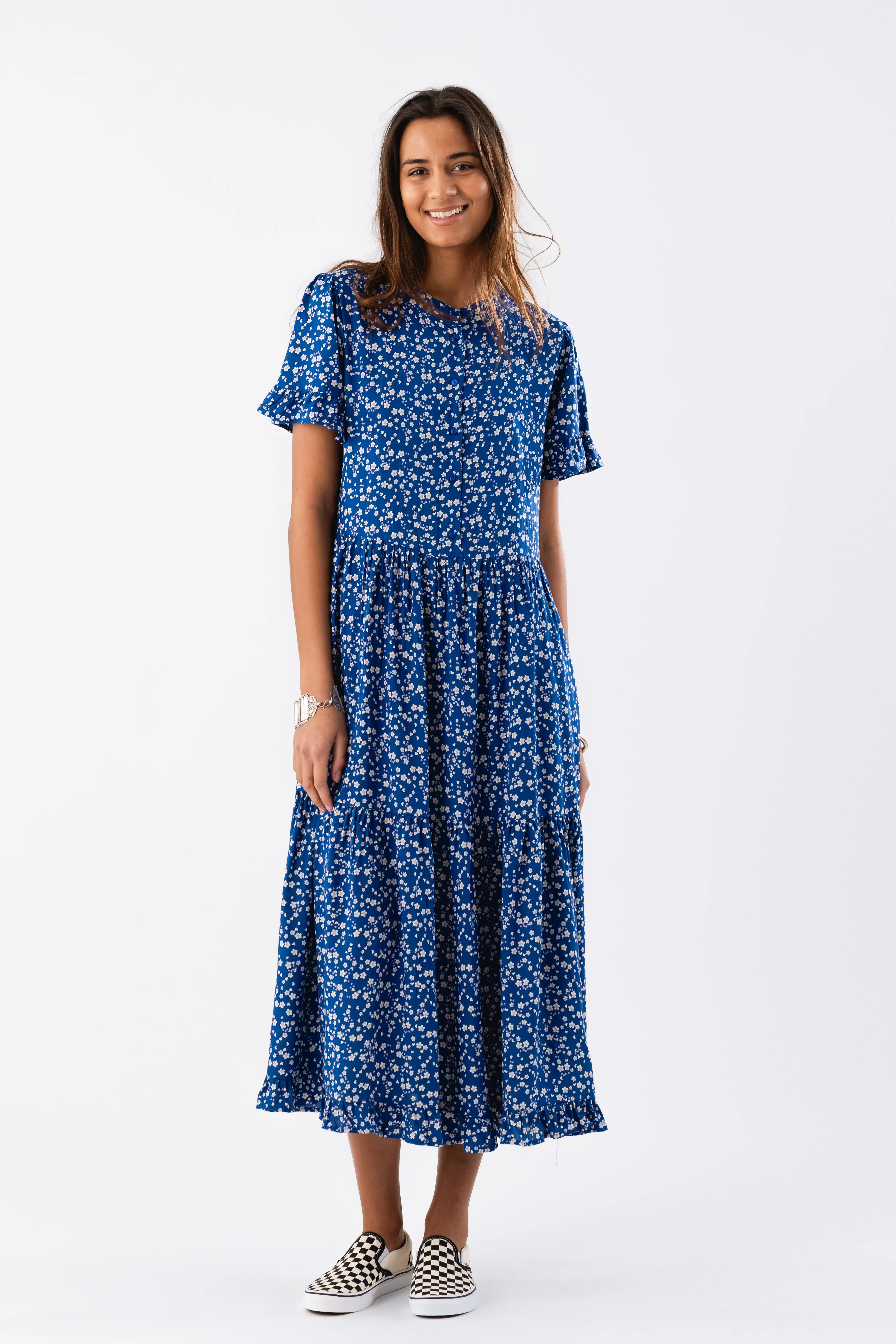 SuzieLL Maxi Dress SS - Flower Print sold by Lollys Laundry