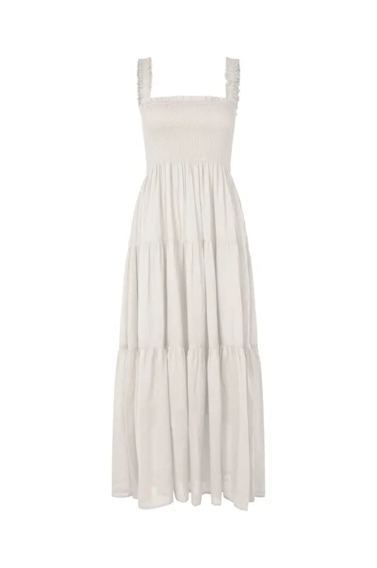 NudaLL Maxi Dress SL - Creme sold by Lollys Laundry