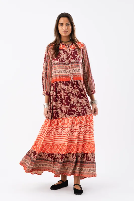 NeeLL Maxi Dress LS - Red sold by Lollys Laundry