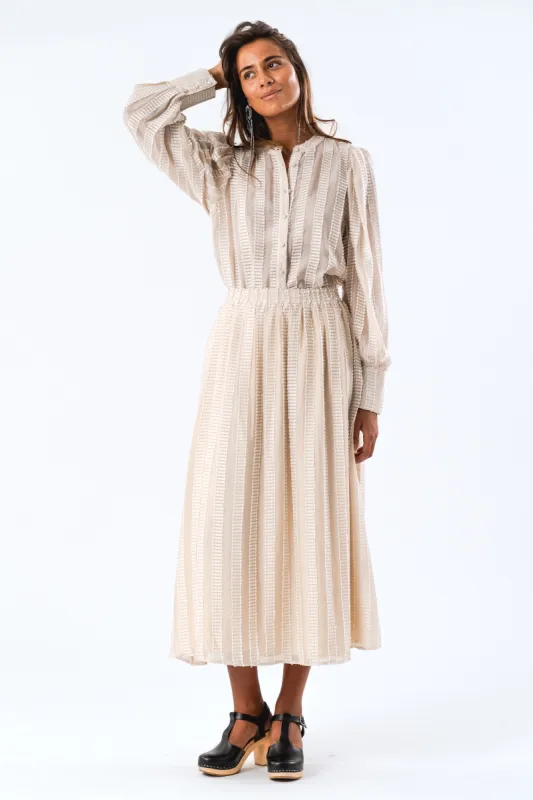 AkaneLL Maxi Skirt - Creme sold by Lollys Laundry