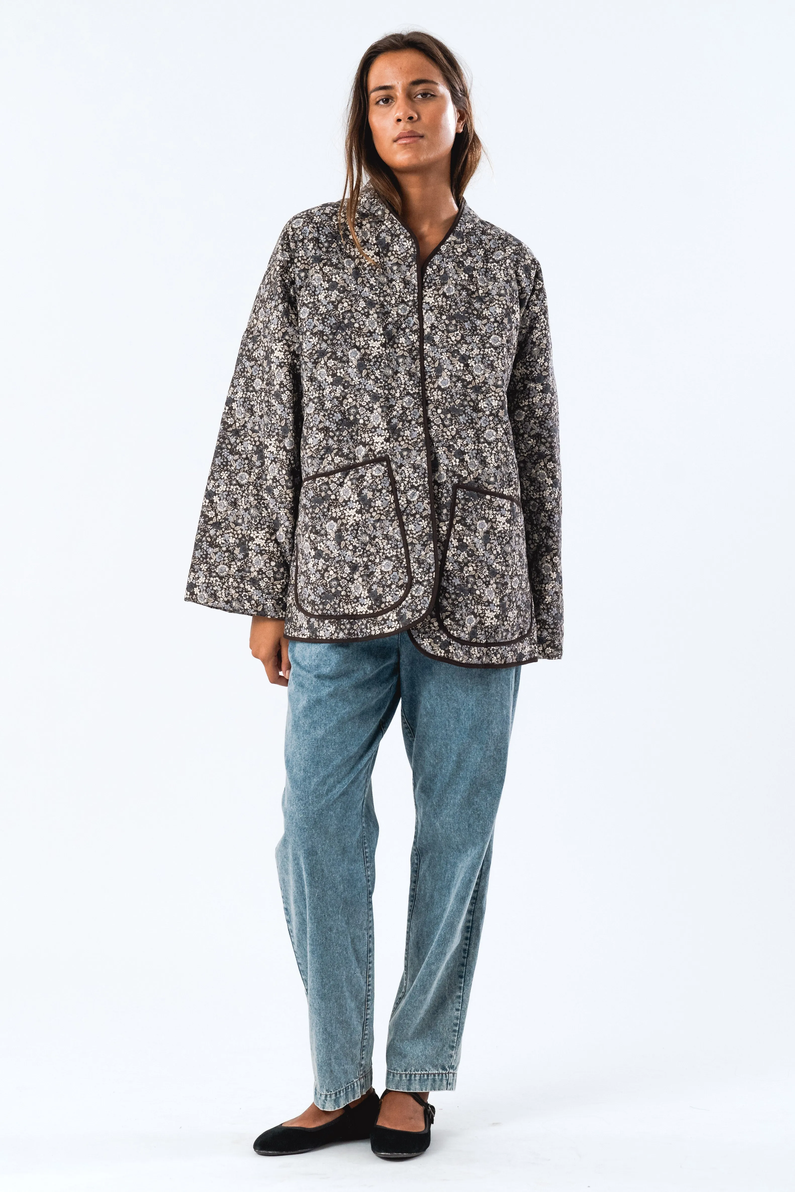 LuluLL Jacket 3/4 - Washed Black sold by Lollys Laundry