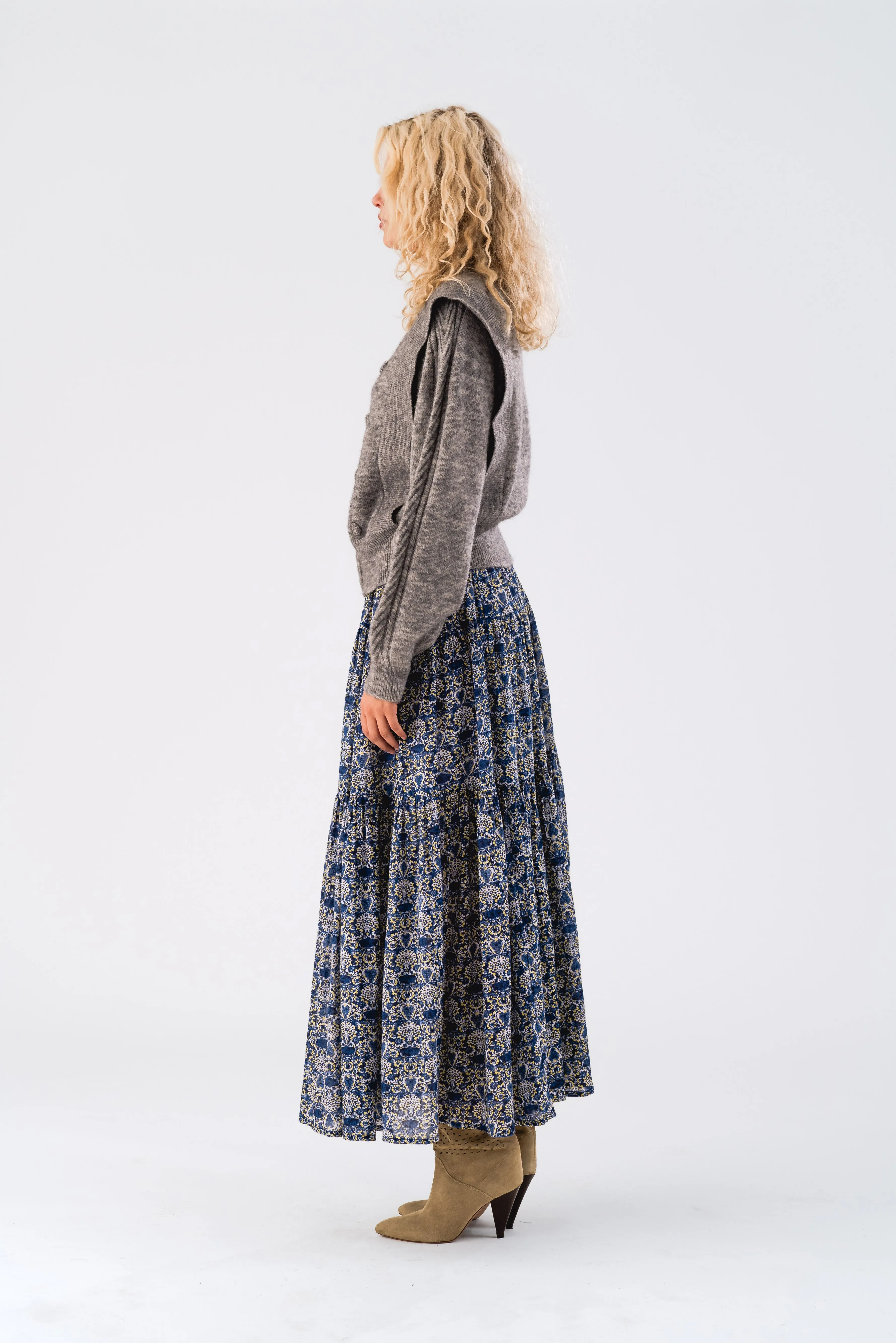 Sunset Maxi Skirt - Blue sold by Lollys Laundry product image thumbnail 4