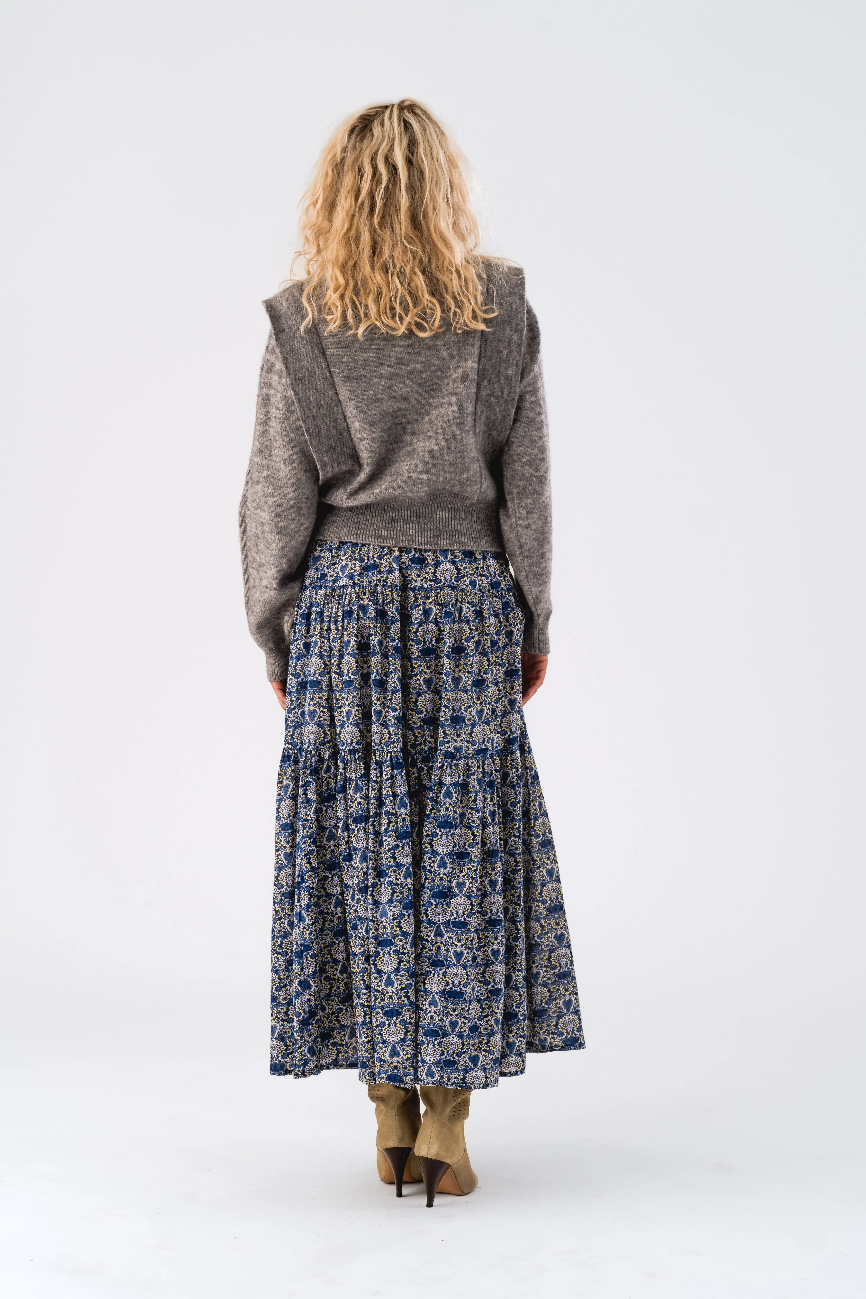 Sunset Maxi Skirt - Blue sold by Lollys Laundry product image thumbnail 5