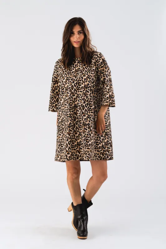 CarlaLL Short Dress SS - Leopard Print sold by Lollys Laundry
