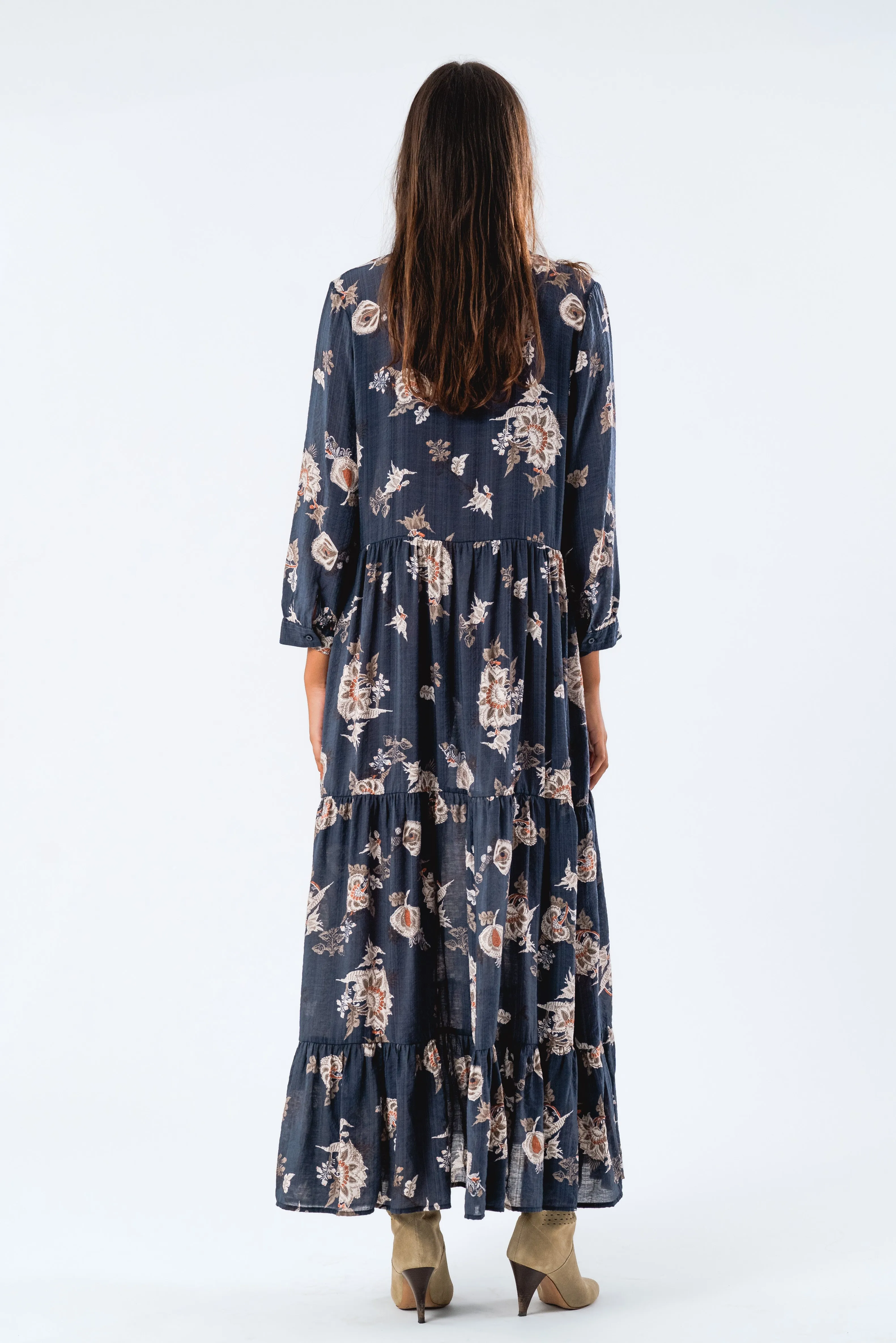 NeeLL Maxi Dress LS - Dark Blue sold by Lollys Laundry product image thumbnail 5