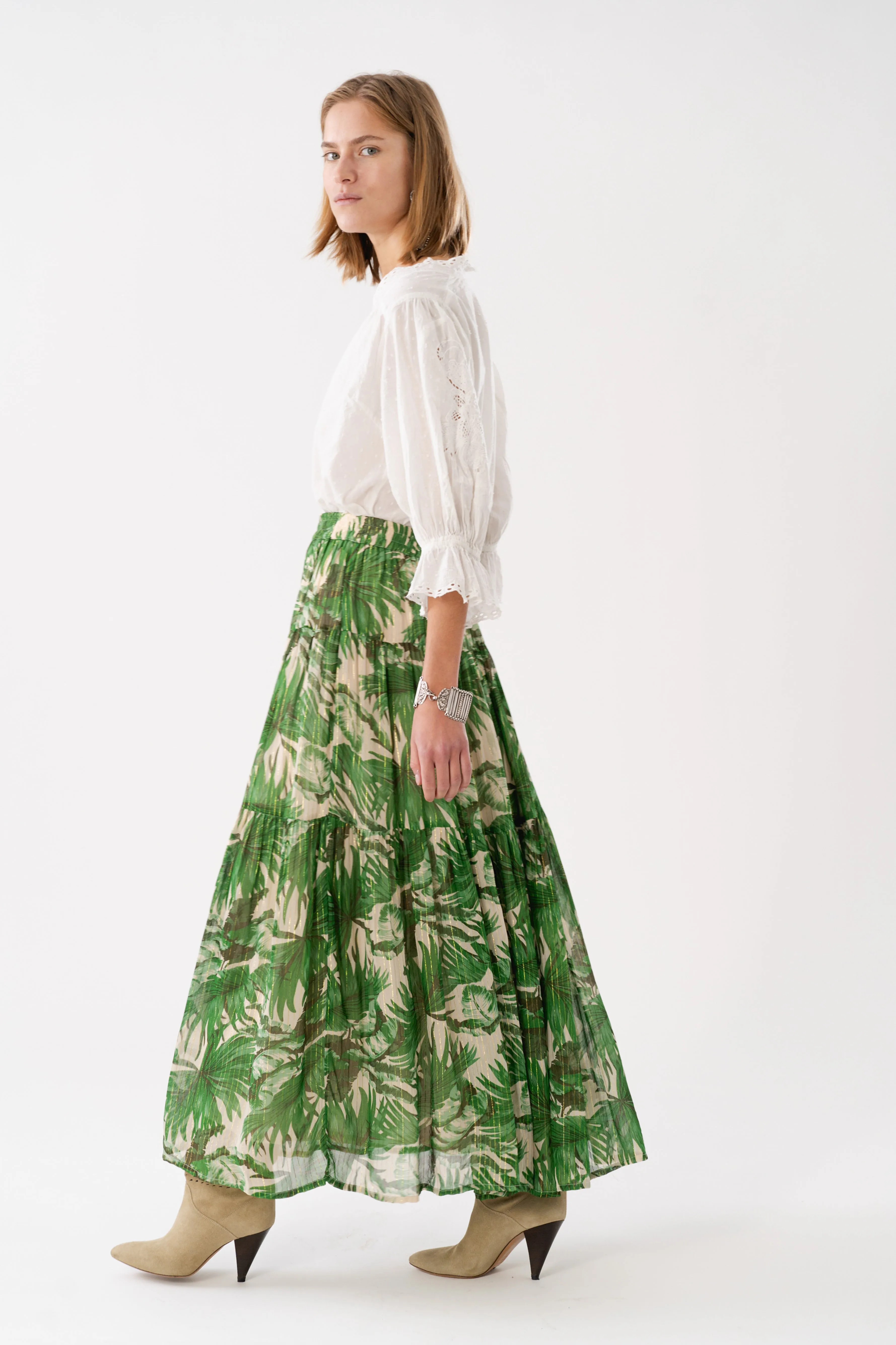 SunsetLL Maxi Skirt - Green sold by Lollys Laundry product image thumbnail 3