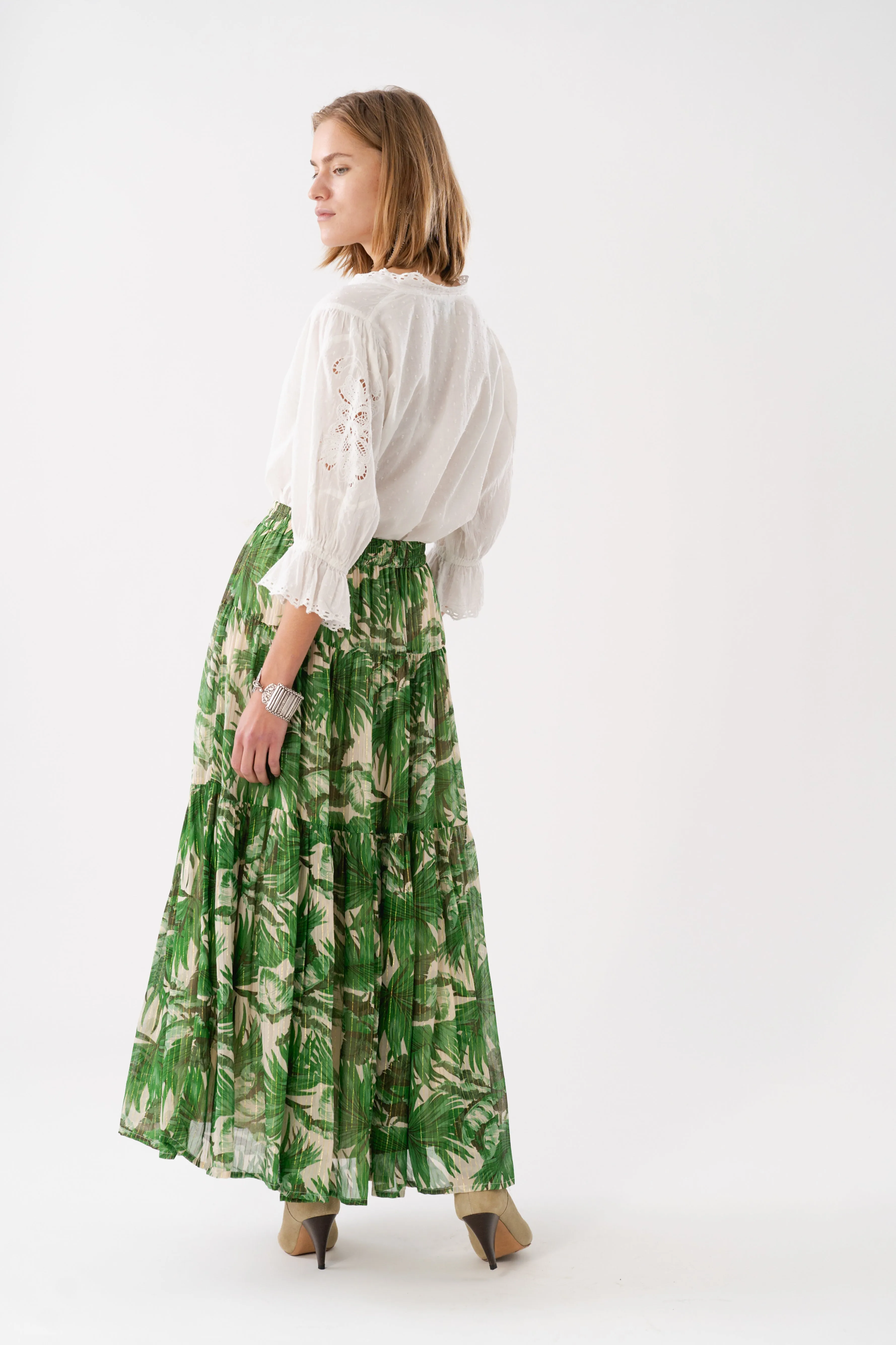 SunsetLL Maxi Skirt - Green sold by Lollys Laundry product image thumbnail 2