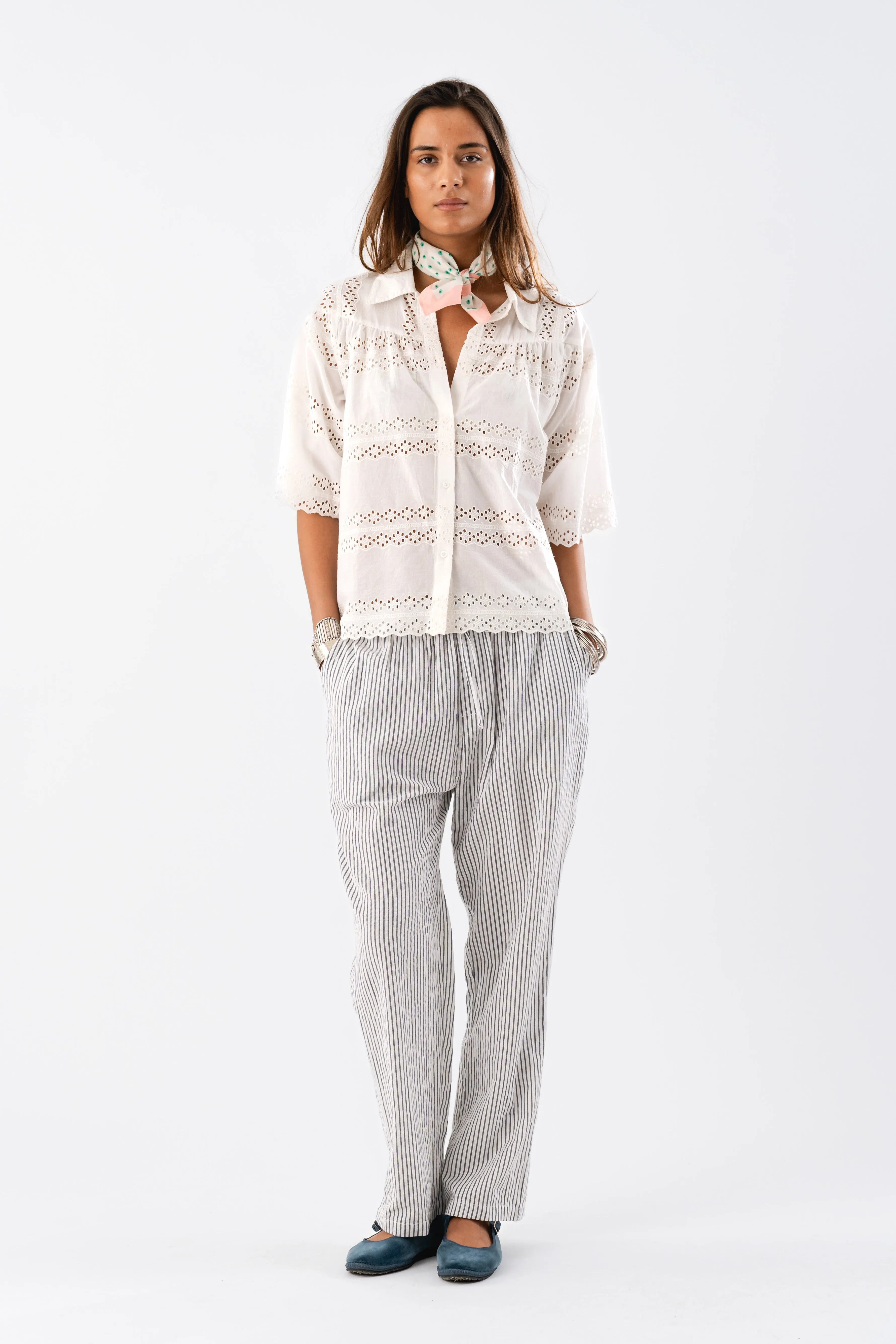 RayLL shirt SS - White sold by Lollys Laundry