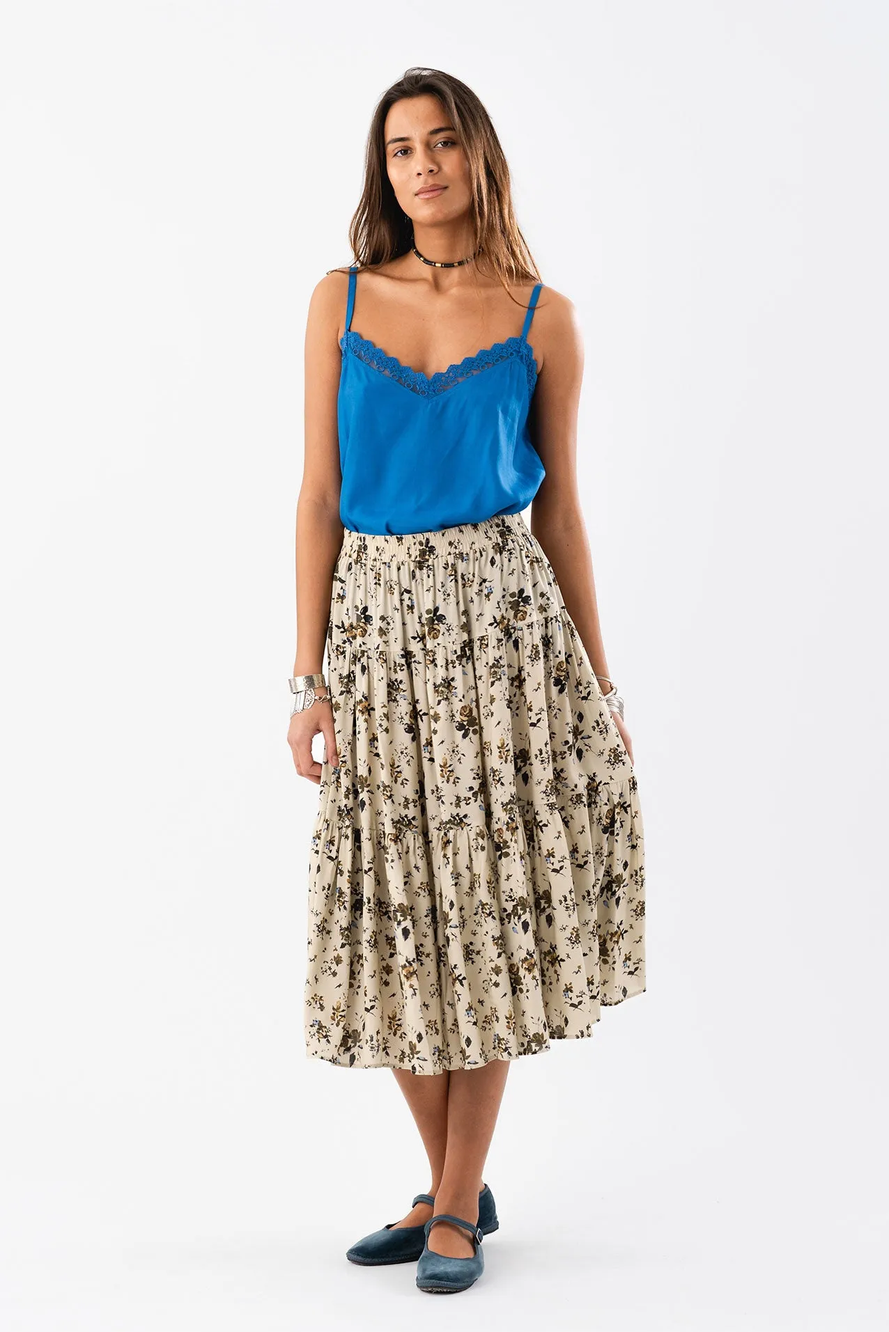 MorningLL Maxi Skirt - Flower Print sold by Lollys Laundry