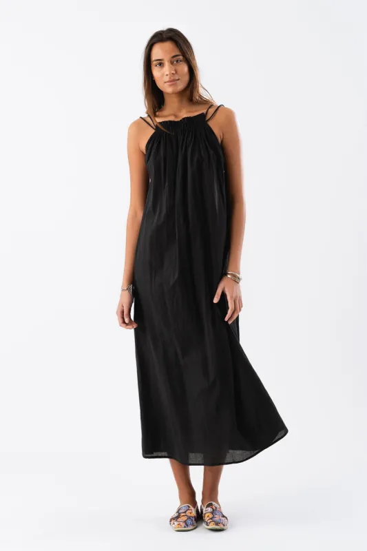 EmmelineLL Maxi Dress SL - Washed Black sold by Lollys Laundry