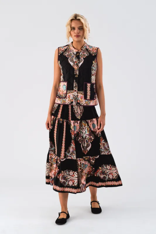 MorningLL Midi Skirt - Flower Print sold by Lollys Laundry