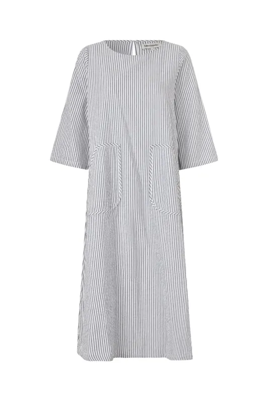 LucasLL Midi Dress SS - Stripe sold by Lollys Laundry