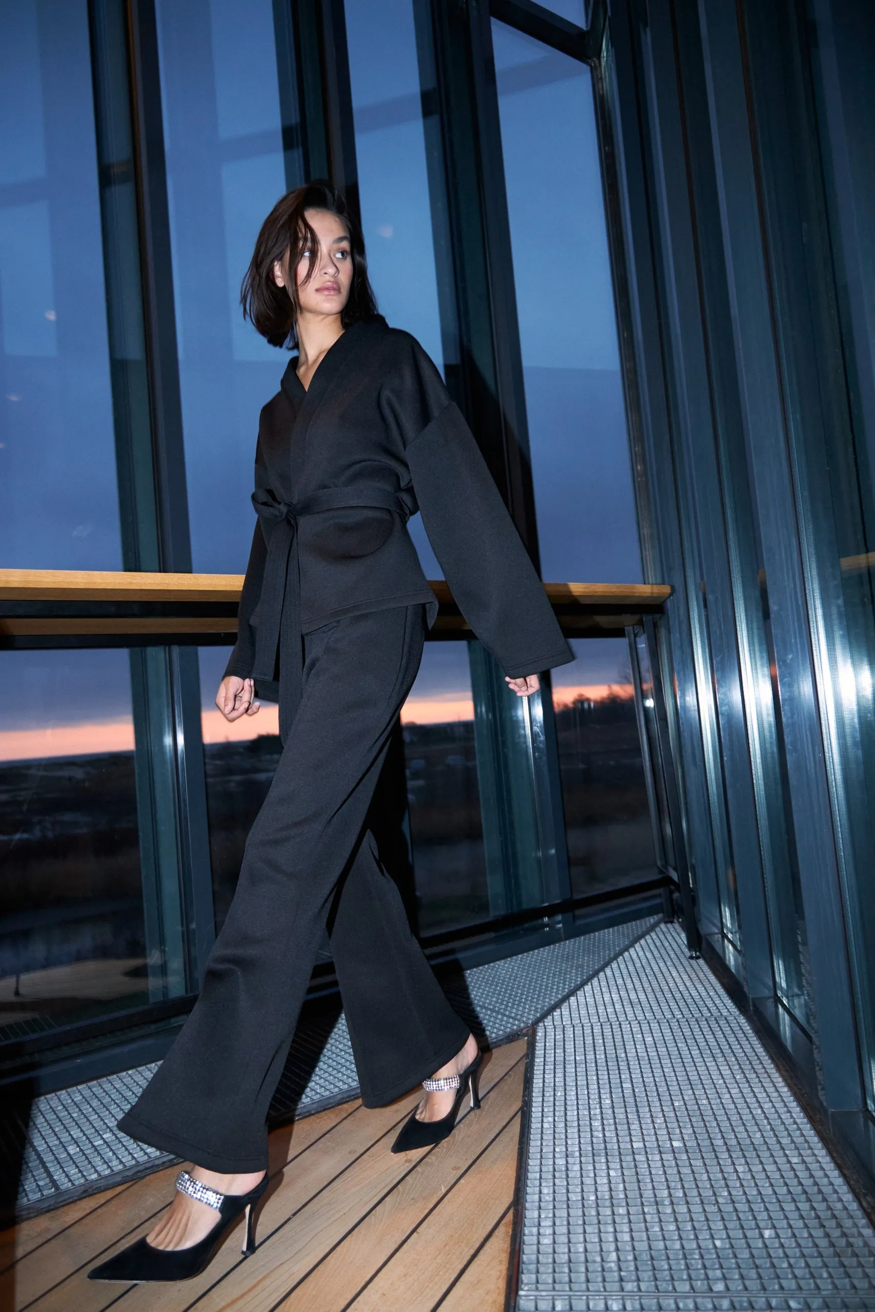 Tokyo Short kimono - Black sold by Lollys Laundry product image thumbnail 5