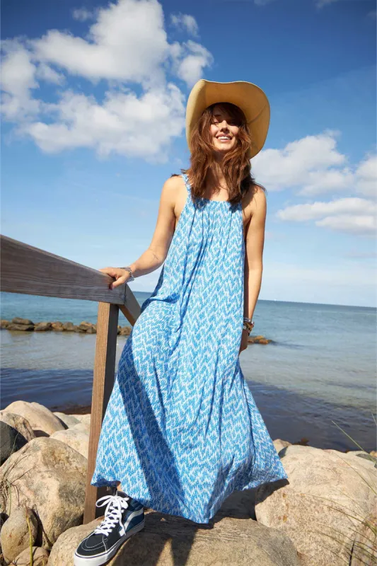 LungoLL Dress SL - Blue sold by Lollys Laundry