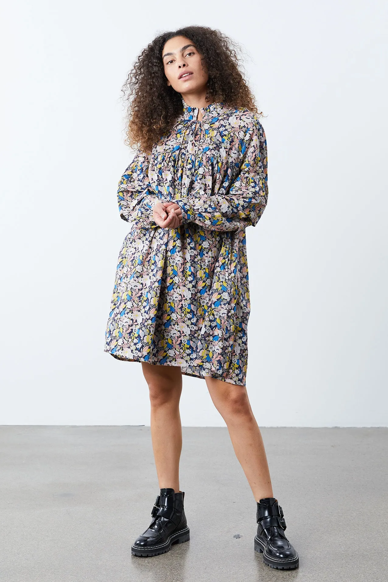 Georgia Dress - Flower Print sold by Lollys Laundry product image thumbnail 3