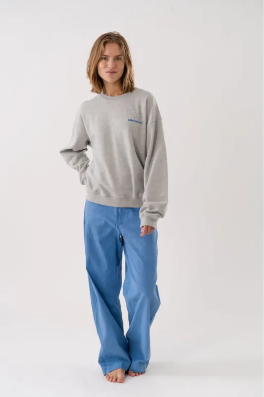 California Logo Sweat Plan International - Grey Melange sold by Lollys Laundry