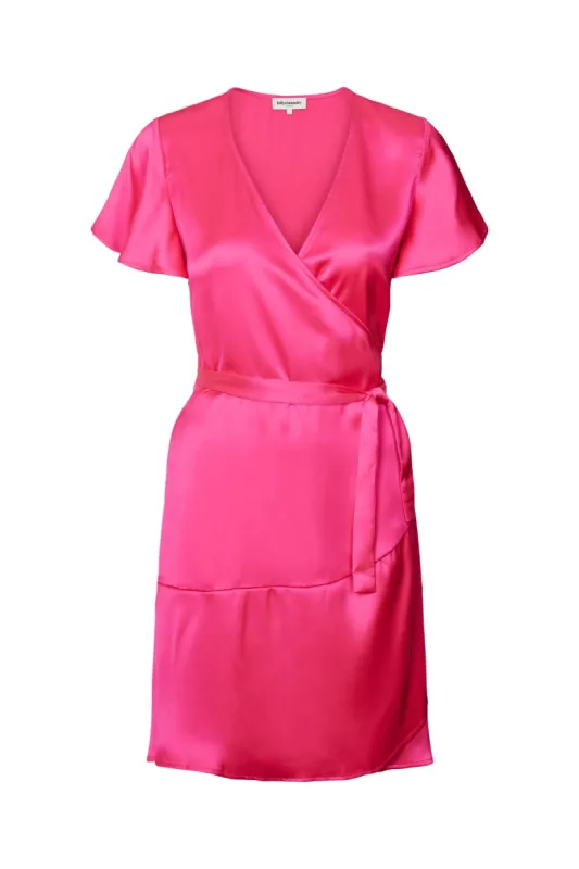 Miranda Wrap around dress - Pink sold by Lollys Laundry