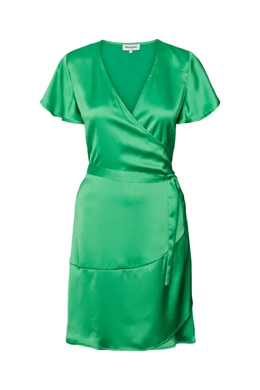Miranda Wrap around dress - Green sold by Lollys Laundry