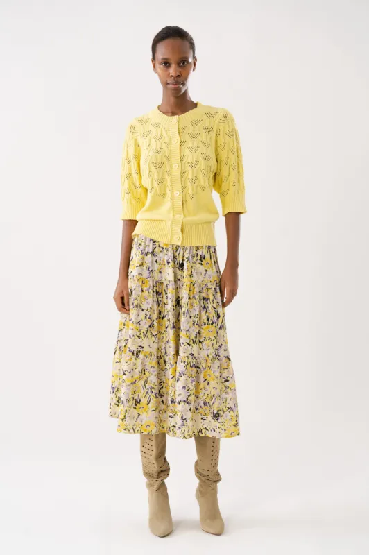 MorningLL Midi Skirt - Flower Print sold by Lollys Laundry