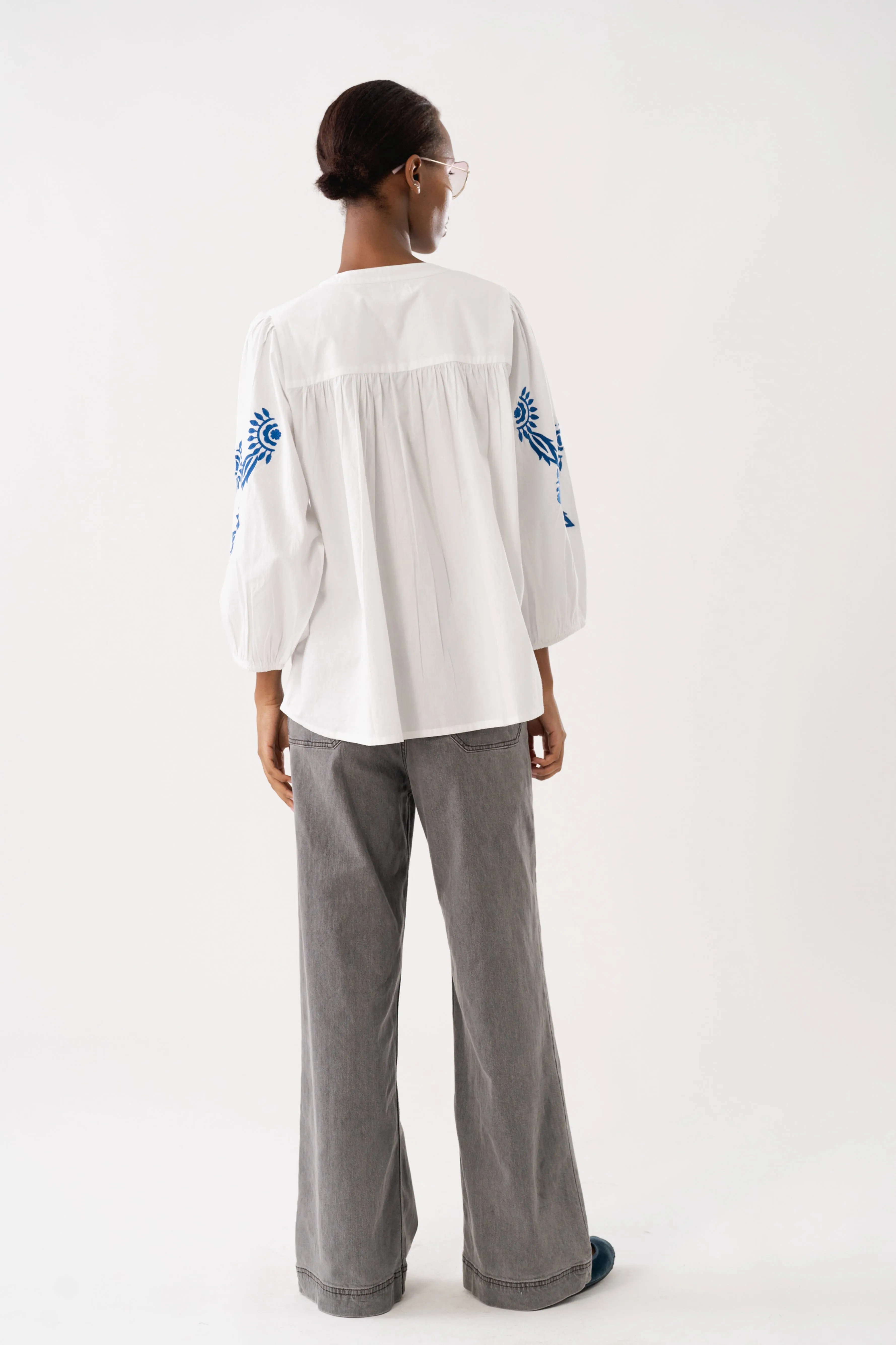 FaithLL Blouse LS - White sold by Lollys Laundry product image thumbnail 2