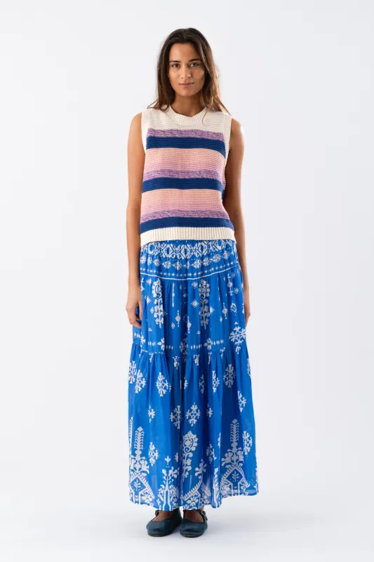 SunsetLL Maxi Skirt - Blue sold by Lollys Laundry