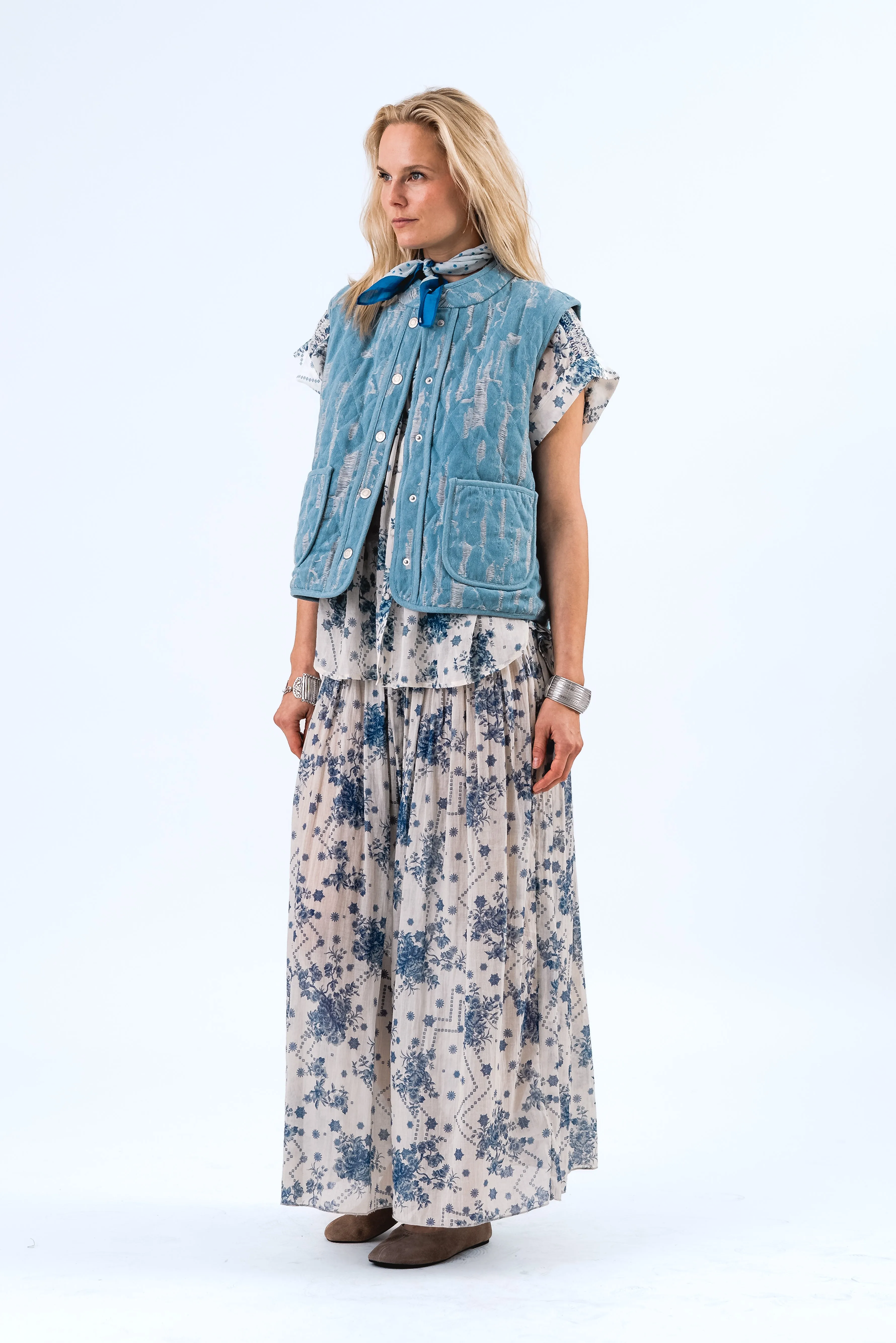 CairoLL Vest - Washed Denim sold by Lollys Laundry product image thumbnail 5