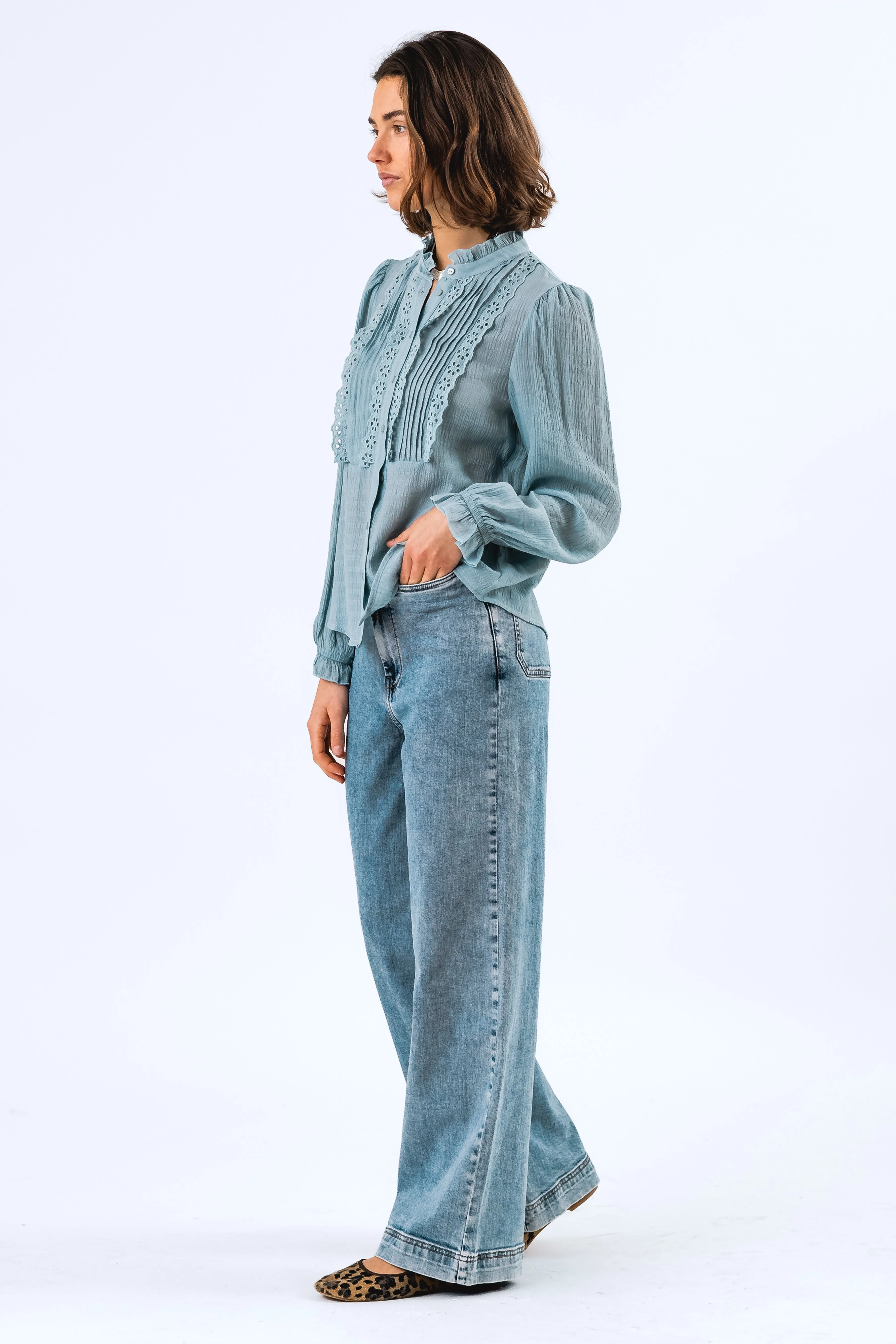 ArielLL Shirt - Dusty Blue sold by Lollys Laundry product image thumbnail 4