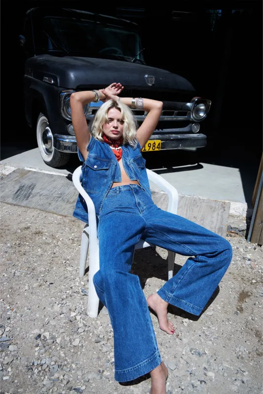 SamLL Vest - Blue sold by Lollys Laundry