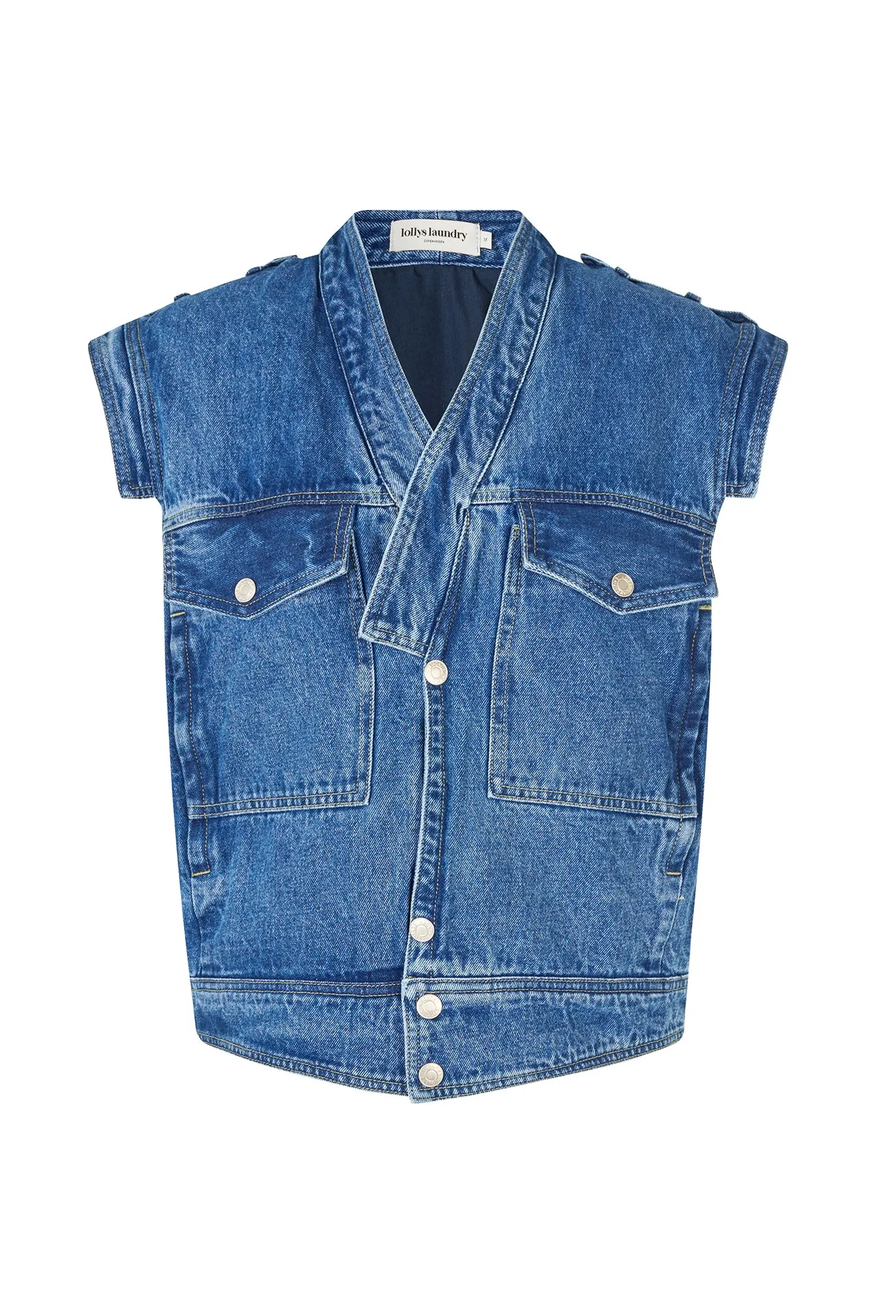 SamLL Vest - Blue sold by Lollys Laundry product image thumbnail 2