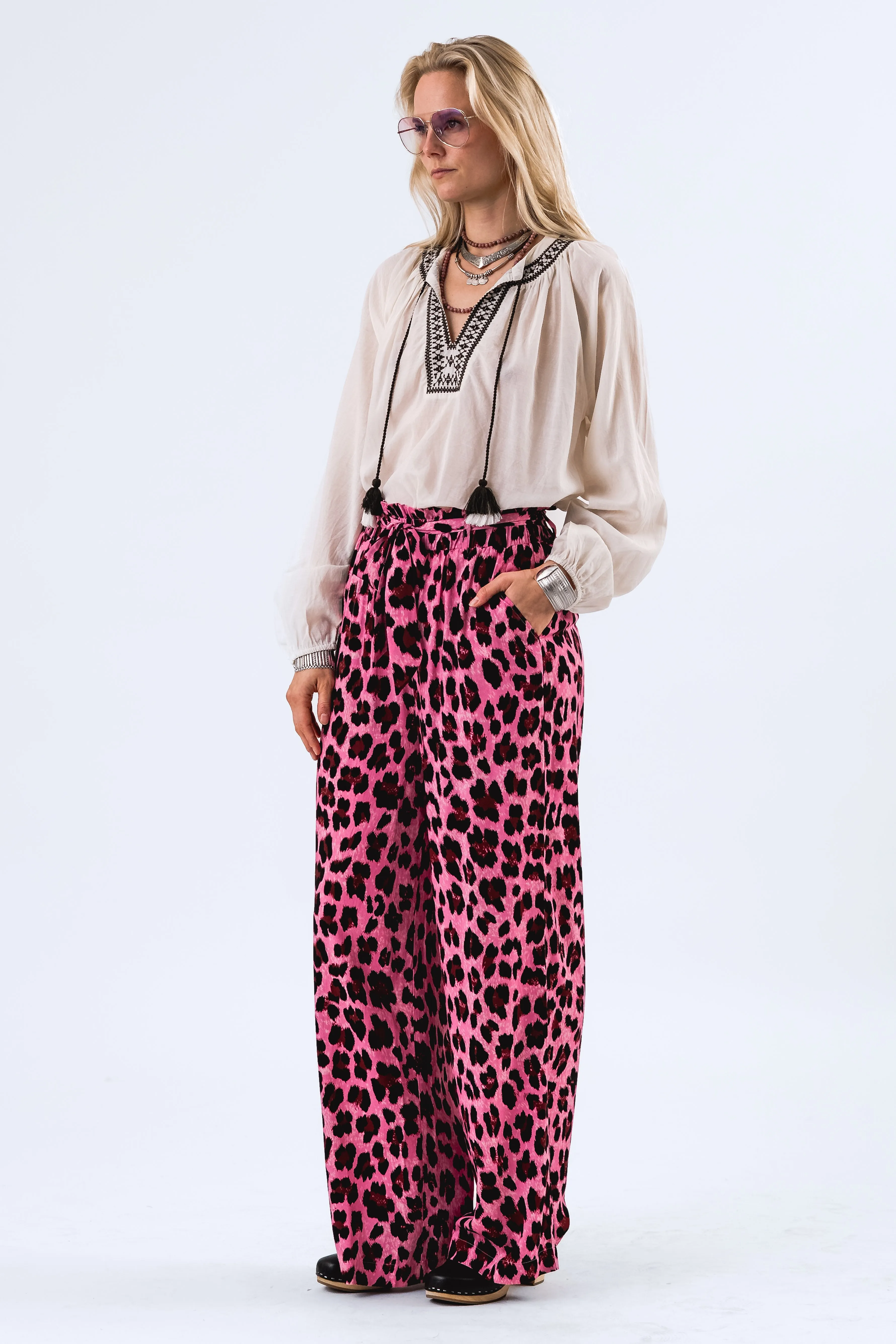 VickyLL Pants - Neon Pink sold by Lollys Laundry product image thumbnail 4