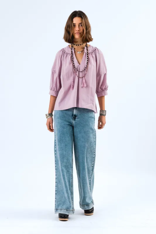 AlviLL Blouse 3/4 - Lavender sold by Lollys Laundry