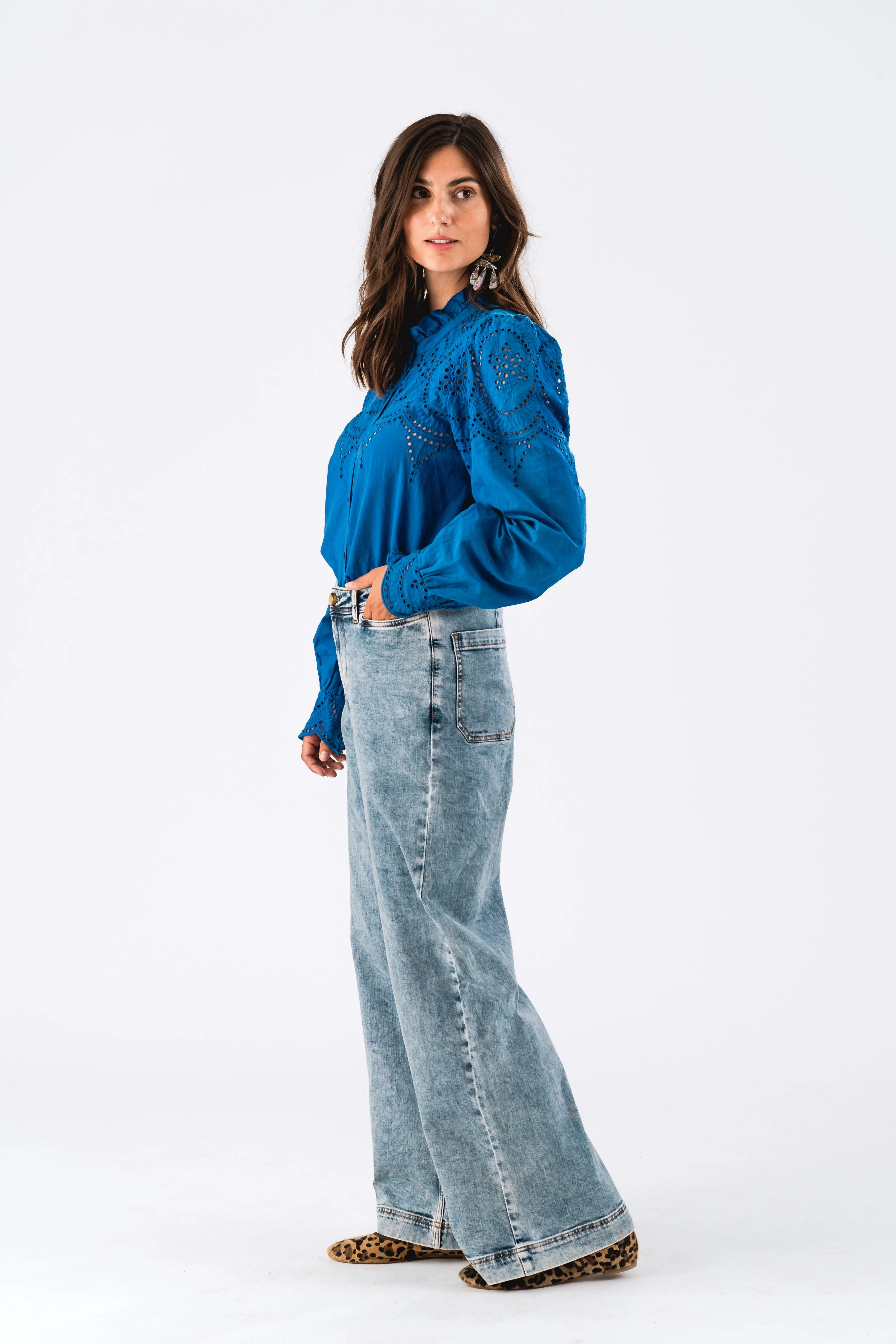 LulaLL Shirt LS - Neon Blue sold by Lollys Laundry product image thumbnail 4