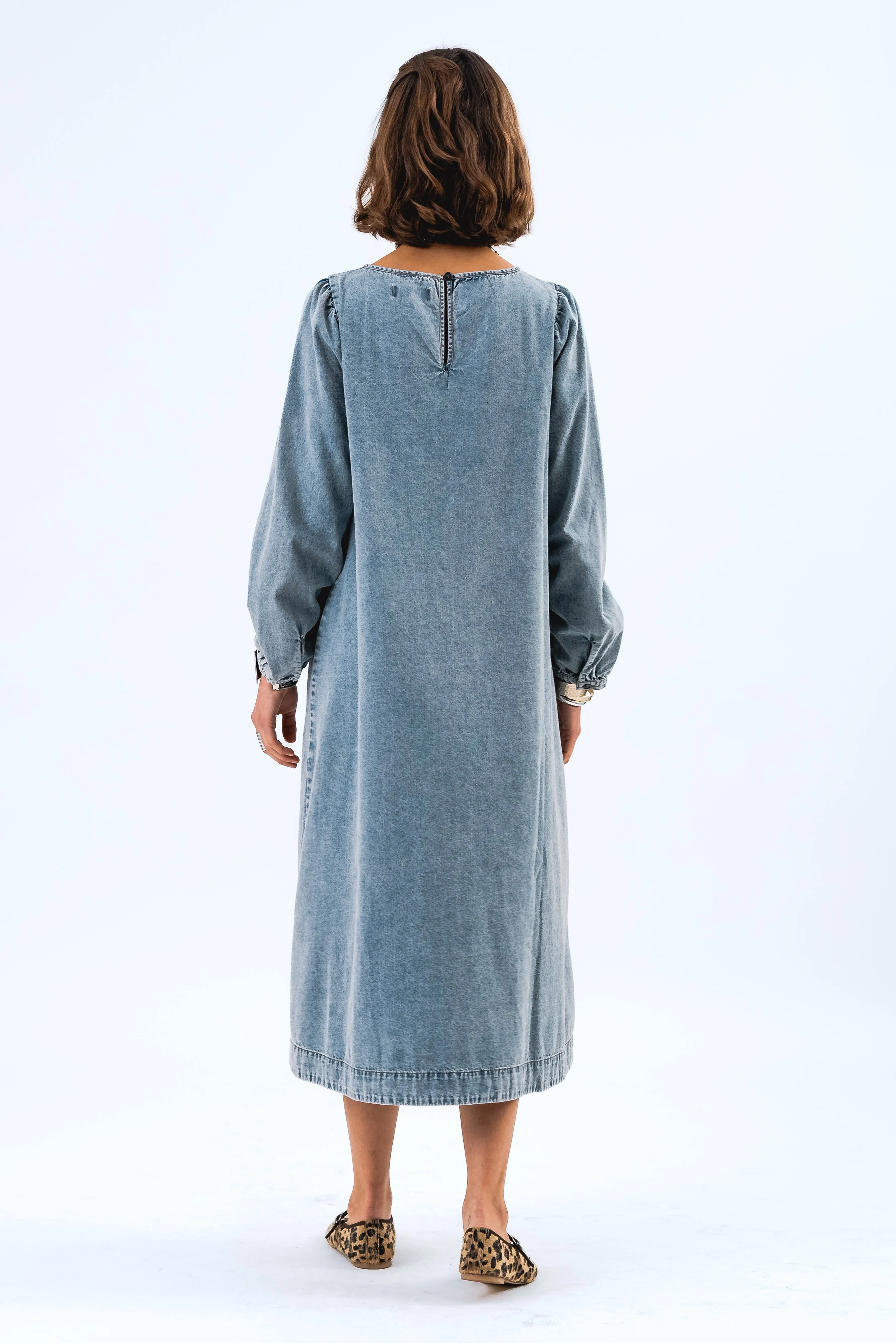 LucasLL Midi Dress - Washed Denim sold by Lollys Laundry product image thumbnail 5