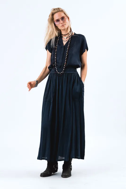 HeatherLL Blouse - Dark Blue sold by Lollys Laundry