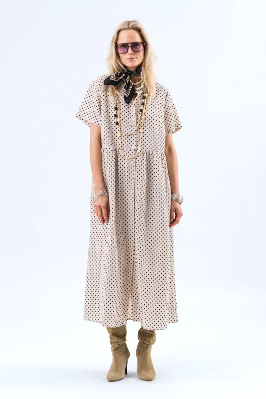 AliyaLL Midi Dress - Creme sold by Lollys Laundry