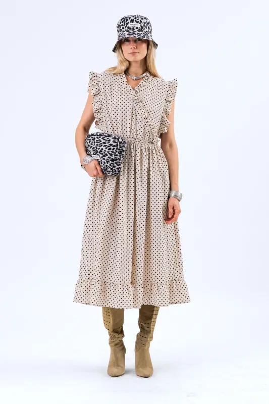 IdinaLL Midi Dress - Creme sold by Lollys Laundry